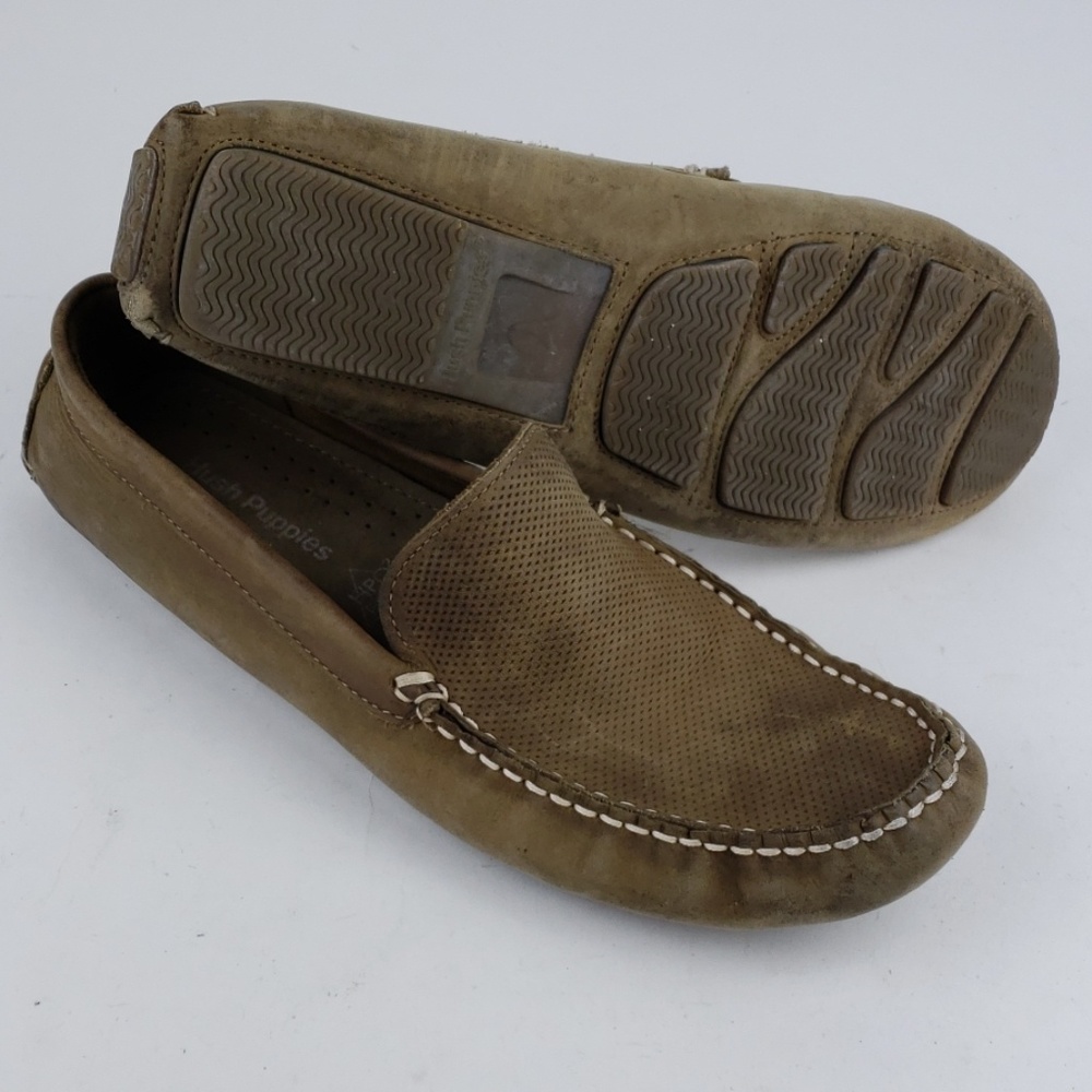 Mens Hush Puppies leather Shoes Loafers Size 10 M